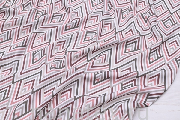 ТКАНЬ ПЛАТЕЛЬНАЯ ШТАПЕЛЬ 1597/200230 Цветной зигзаг