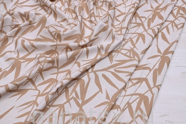 ТКАНЬ ПЛАТЕЛЬНАЯ ЛЁН ВИСКОЗА 6104/20412 Тростник беж