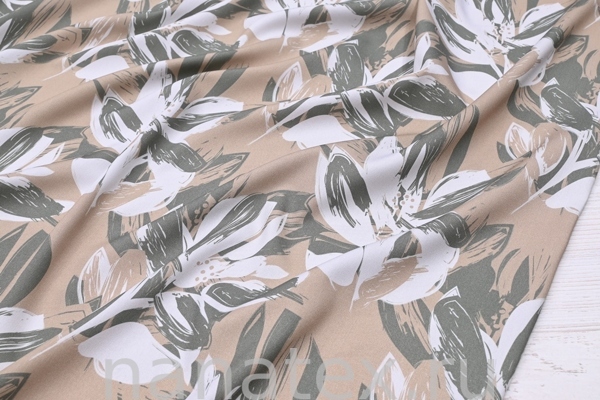 ТКАНЬ ПЛАТЕЛЬНАЯ ВИСКОЗА ТВИЛ 1430/200271 бежевый с хаки