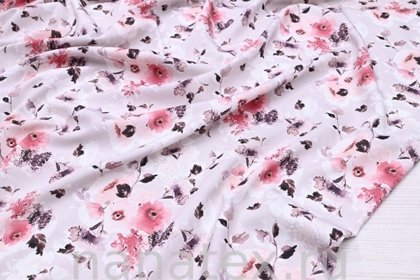 ТКАНЬ ПЛАТЕЛЬНАЯ ВИСКОЗА ТВИЛ 1430/200273 Цветочный принт