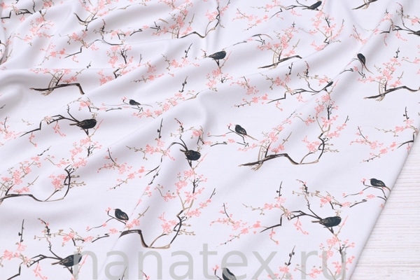 ТКАНЬ ПЛАТЕЛЬНАЯ ВИСКОЗА ТВИЛ 1430/200172 Японский стиль