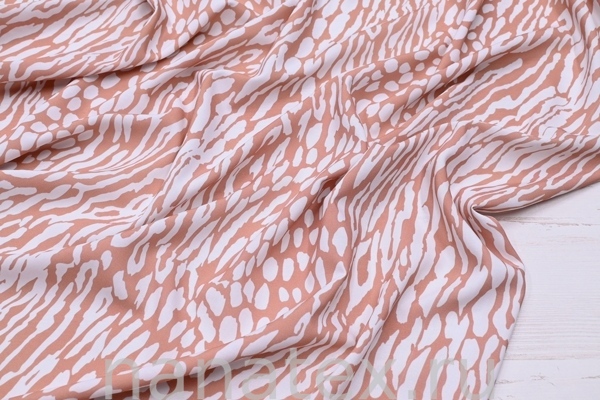 ТКАНЬ ПЛАТЕЛЬНАЯ ШТАПЕЛЬ 1597/200487 Энимал беж